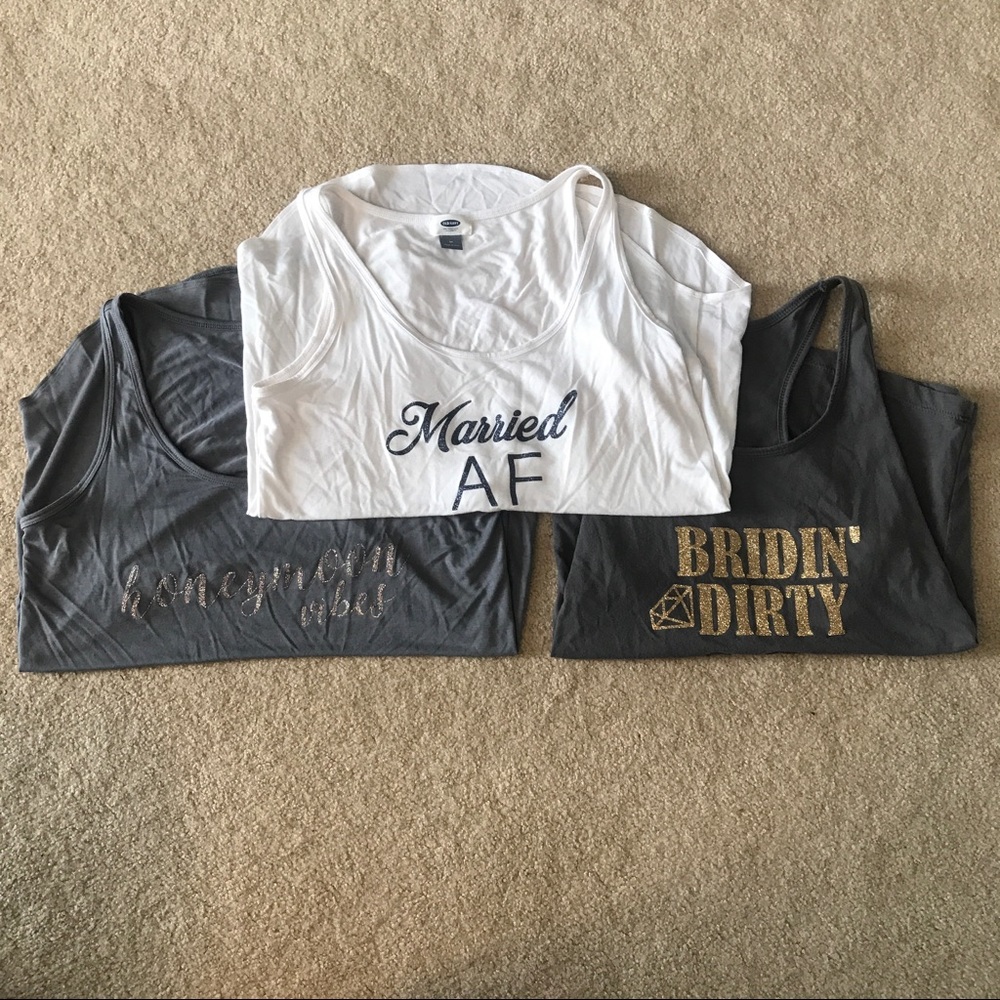Bundle of Bridal Tank Tops